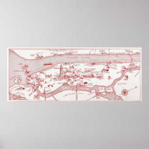 Affiches MAP : MANHATTAN, c1935