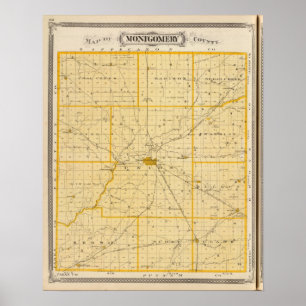 Affiches Map of Montgomery County