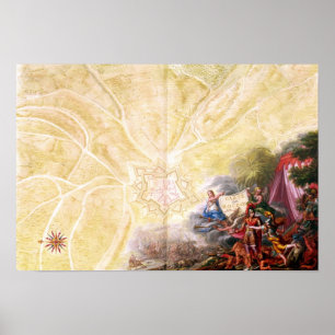 Affiches Map of Rocroi, from 'Atlas de Louis XIV'