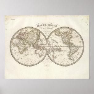 Affiches Mappemonde - Carte du monde