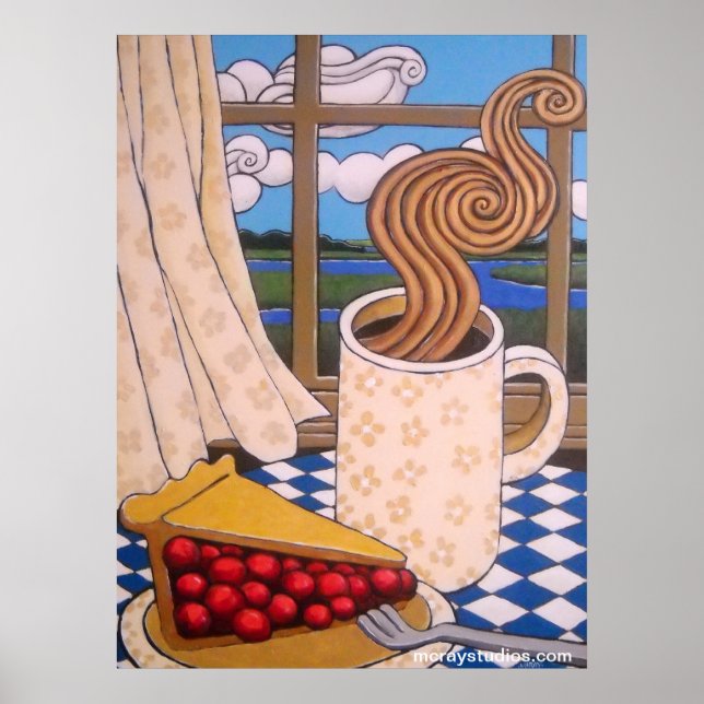 Affiches "Marais et nuages" (Devant)