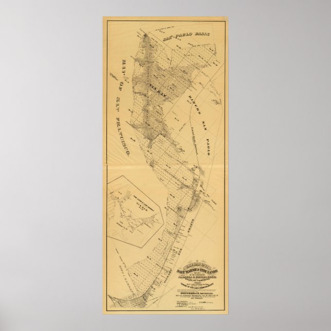 Affiches Marais salé de la baie de San Francisco (Devant)