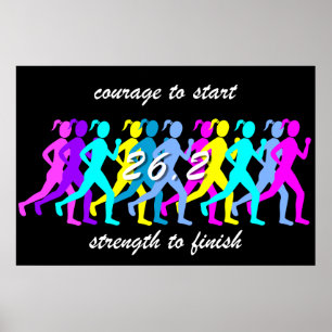 Affiches marathon féminin