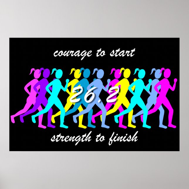 Affiches marathon féminin (Devant)