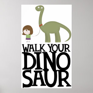 Affiches Marchant votre dinosaure
