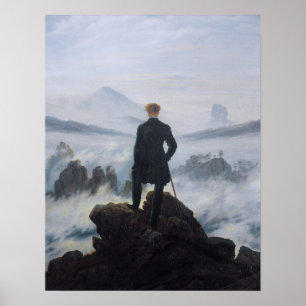 Affiches Marche au-dessus de la mer des brouillards