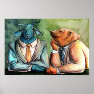 Affiches Marché boursier par Portia St Luke