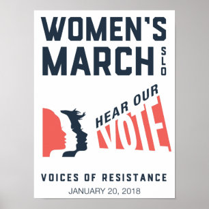 Affiches Marche des femmes SLO Janvier