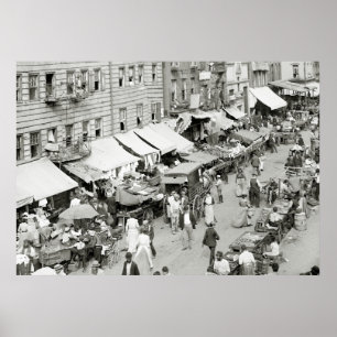 Affiches Marché juif, NYC, 1890s