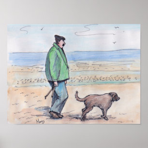 Affiches Marcher le chien - 06