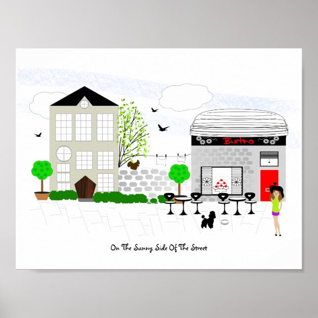 Affiches Marchez Toujours Sur Le Côté Soleil De La Rue (Devant)