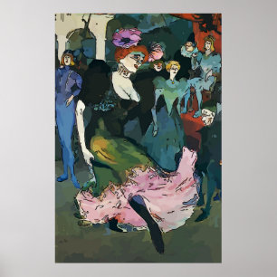 Affiches Mardi Gras Ball Danseuse