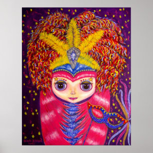 Affiches Mardi Gras Doll