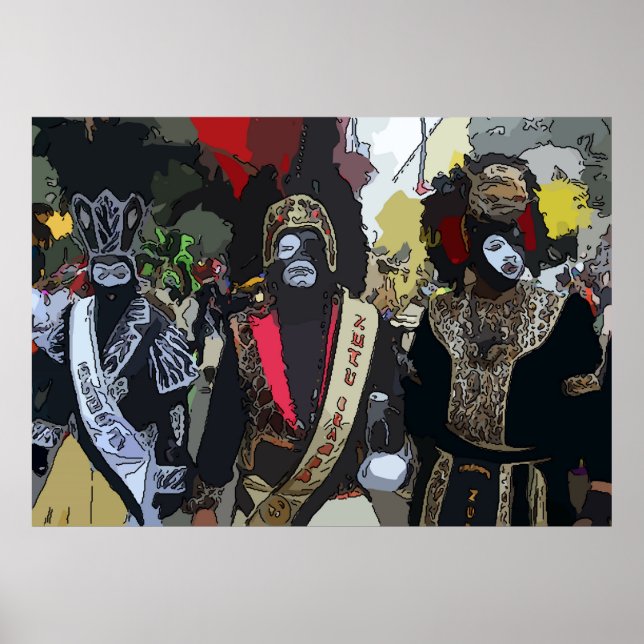 Affiches Mardi Gras Paraders (Devant)