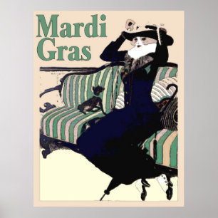 Affiches Mardi Gras S'habiller