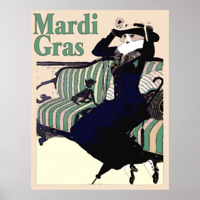 Affiches Mardi Gras S'habiller (Devant)