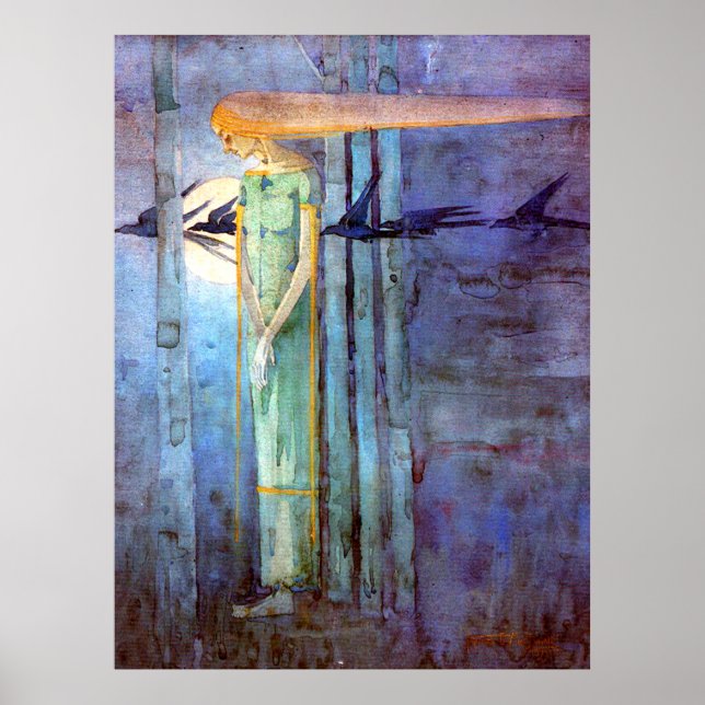 Affiches Margaret Macdonald Celtic Inspired Art Nouveau (Devant)