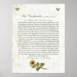 Affiches Marguerites soigneuses de DESIDERATA