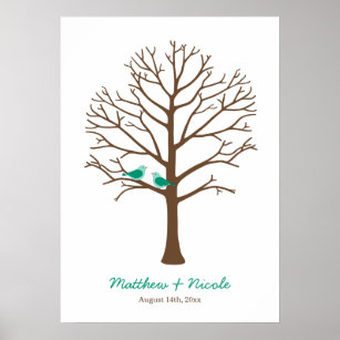 Posters Affiches Empreinte Arbre Zazzle Fr