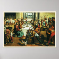 Mariage de Cana par Andrea Boscoli, Art Renaissanc