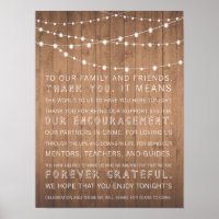 Mariage de céréales de bois merci signe rustique
