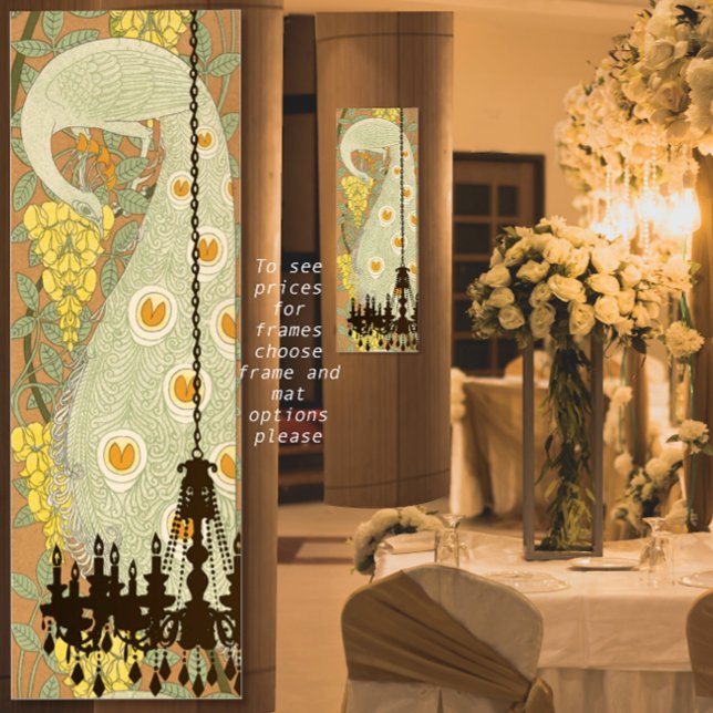 Affiches Mariage de Peacock Roaring 20's Gatsby (Créateur téléchargé)