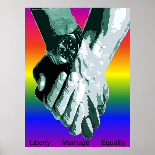 Affiches Mariage Égalité Liberté (Devant)