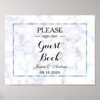 Mariage romantique Blue Marble