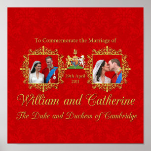 Affiches Mariage royal - William et Kate