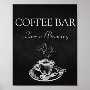 Affiches Mariage Signes Café Bar