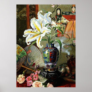 Affiches Marianne North - peinture vintage d'art, Japon