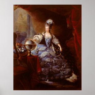 Affiches Marie Antoinett of Austria by Jean Baptiste Dagoty