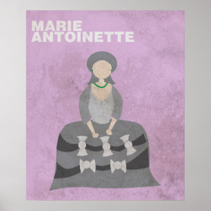 Affiches Marie Antoinette : Chiffres Historiques Minimalist