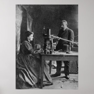 Affiches Marie Curie avec mari