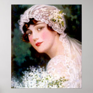 Affiches Mariée vintage