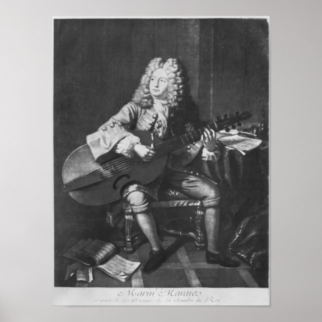 Affiches Marin Marais, 1704 (Devant)