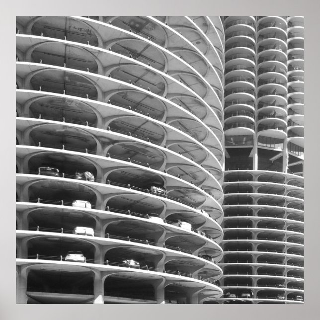 Affiches Marina City Chicago (Devant)