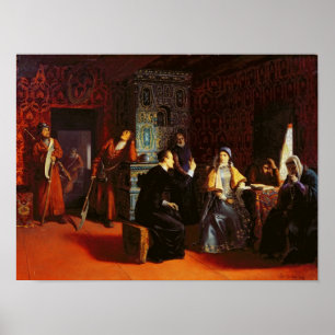 Affiches Marina Mniszech arrêtée avec un prêtre, 1883