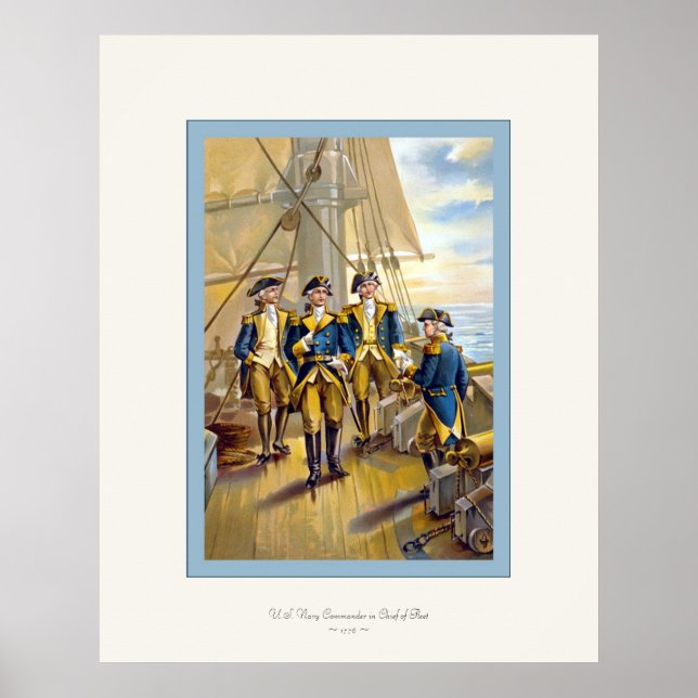 Affiches Marine américaine ~ Commandant en chef de la flott (Devant)
