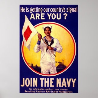 Affiches Marine américaine vintage ~ WW1