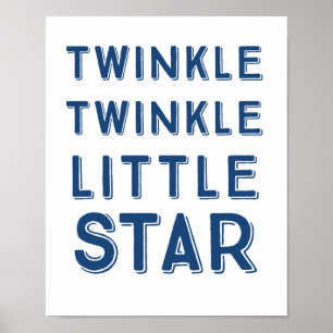 Affiches Marine Twinkle Twinkle Little Star   Nursery Art