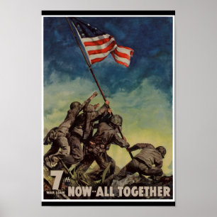 Affiches Marines à Iwo Jima Vintage