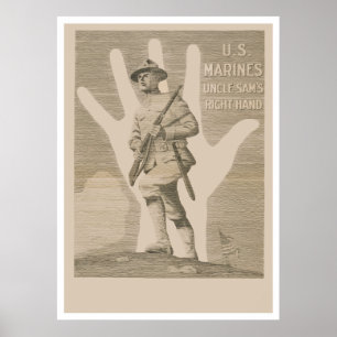 Affiches Marines de l'oncle Sam's Right