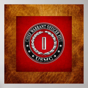 Affiches Marines des États-Unis : Adjudant-chef cinq (Adjud