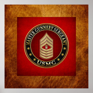 Affiches Marines des États-Unis : Sergent-chef de l'armée d