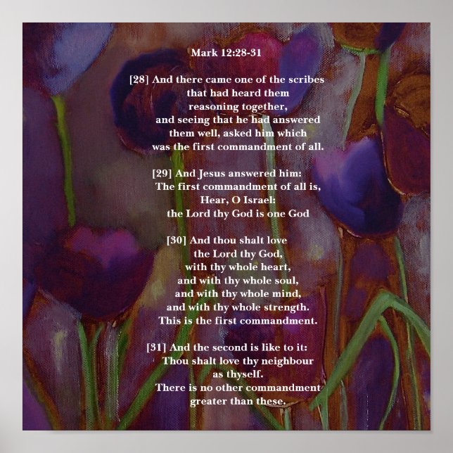Affiches Mark 12:28-31 (Devant)