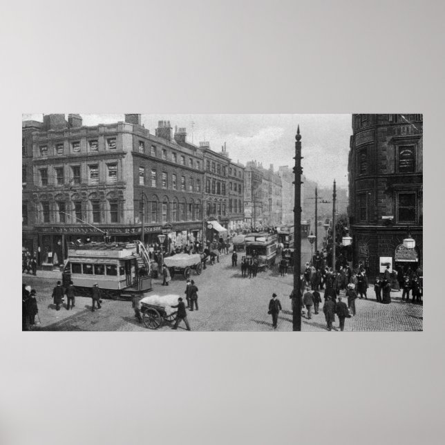 Affiches Market Street, Manchester, c.1910 (Devant)