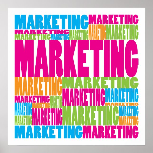 Affiches Marketing coloré (Devant)