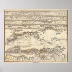 Affiches Marmarica, Cyrenaica, Afrique, Numidia