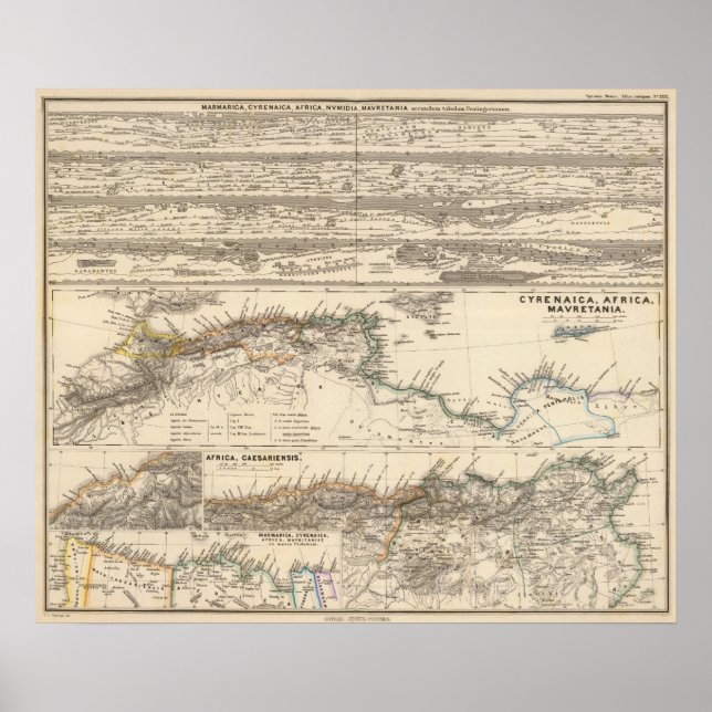 Affiches Marmarica, Cyrénaïque, Afrique, Numidia (Devant)